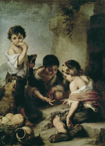 Garçons jouant aux dés, c.1670-75 - Bartolomé Esteban Murillo